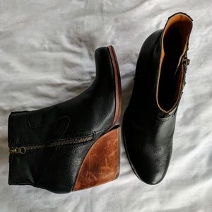 Kork-Ease Michelle Bootie in Black Leather